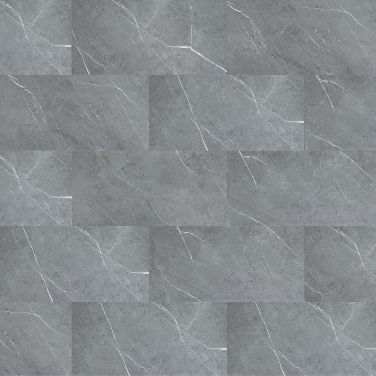 AQUA Click Tiles - Wasserdichte Wandpaneele und Bodenpaneele für Badezimmer - Hawick - grau - 12 Paneele (2,23m²) - Grau, Kunststoff (61/30.5/0.4cm) - Aqua-Step® 