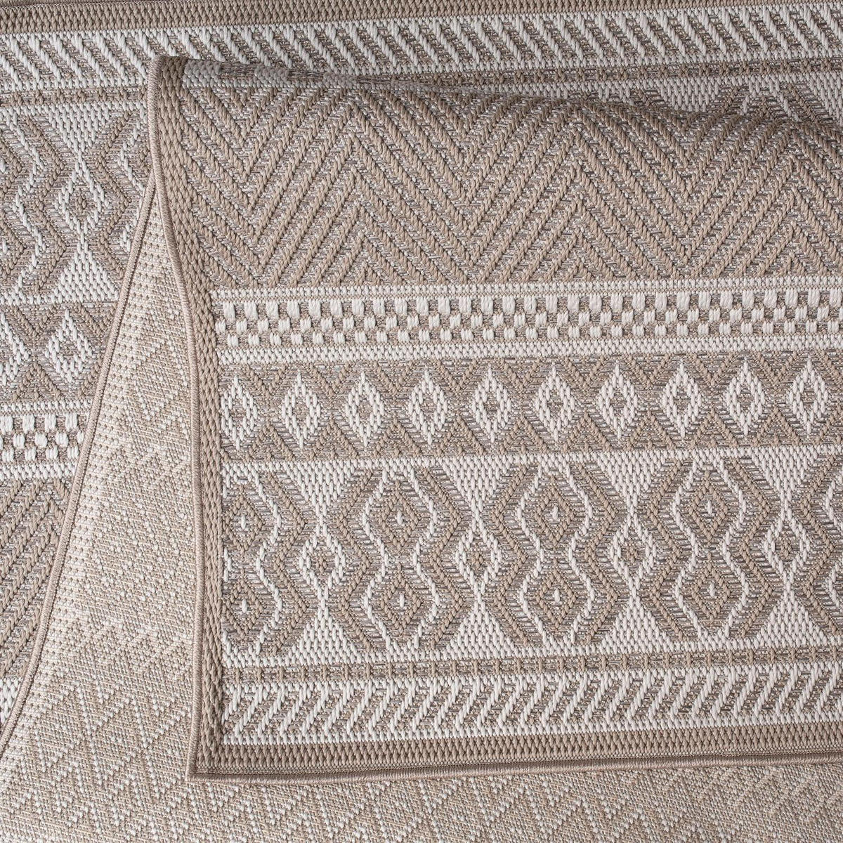 OUTDOOR-TEPPICH VERMONT 183 BEIGE 120X160 - Beige, Textil (120/160cm) - Paco Home