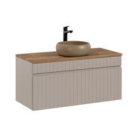WASCHTISCH 100.4cm Zelie Kaschmir - Beige, Holzwerkstoff (100.4/48/46cm) - Petits-meubles
