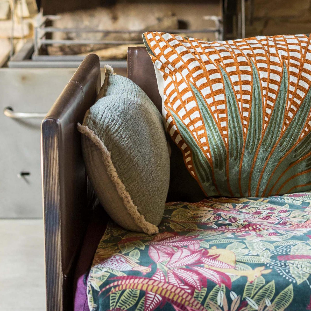 KISSEN Emilio fichte 30 x 50 cm - Grün, Textil (30/50cm) - Vivaraise