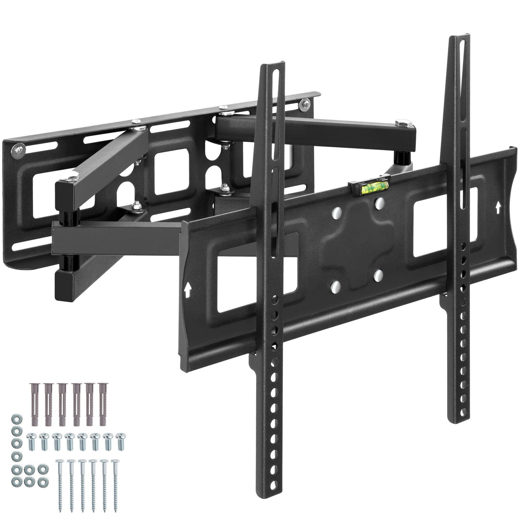 TV-WANDHALTERUNG, bis 100 kg, schwarz - Schwarz, Metall (45/40/52cm) - tectake