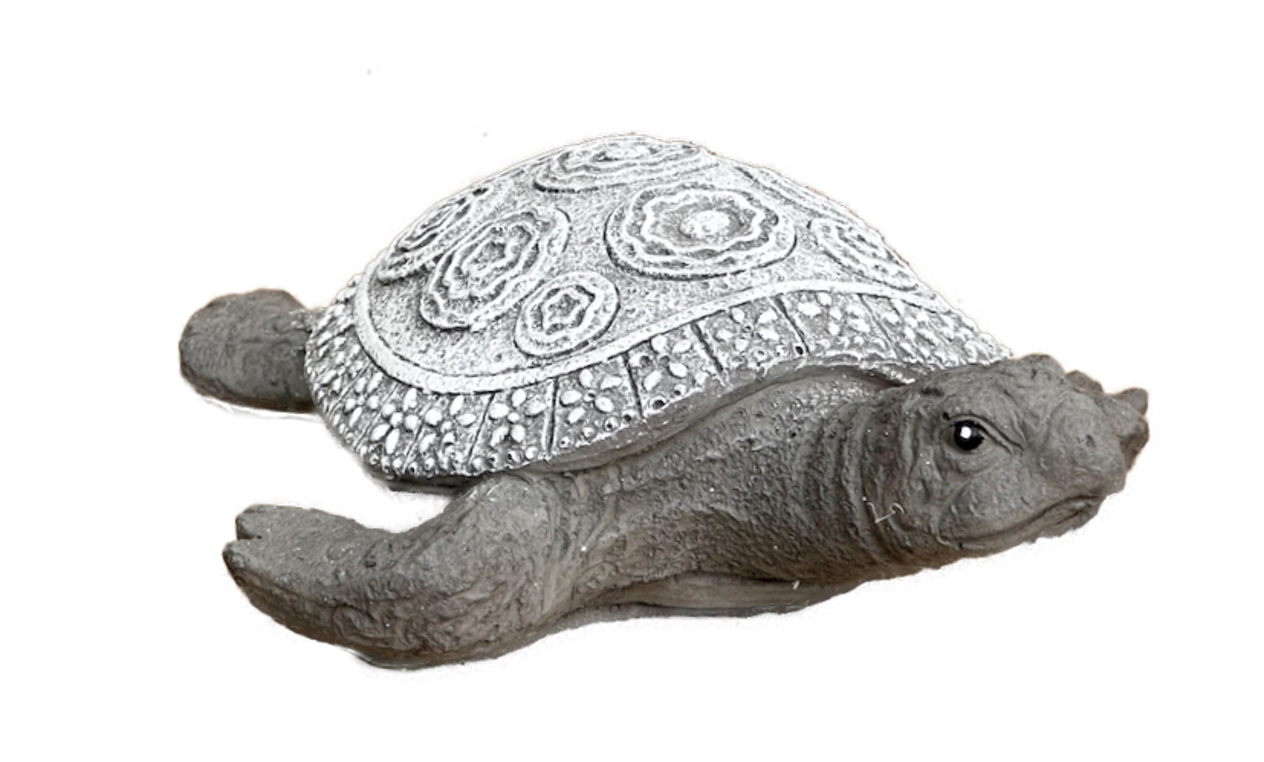 STEINFIGUR Babyschildkröte Schildkröte Wasserschildkröte, Frost und wetterfest - Grau, Stein (15/6/18cm) - stoneandstyle