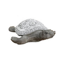 STEINFIGUR Babyschildkröte Schildkröte Wasserschildkröte, Frost und wetterfest - Grau, Stein (15/6/18cm) - stoneandstyle