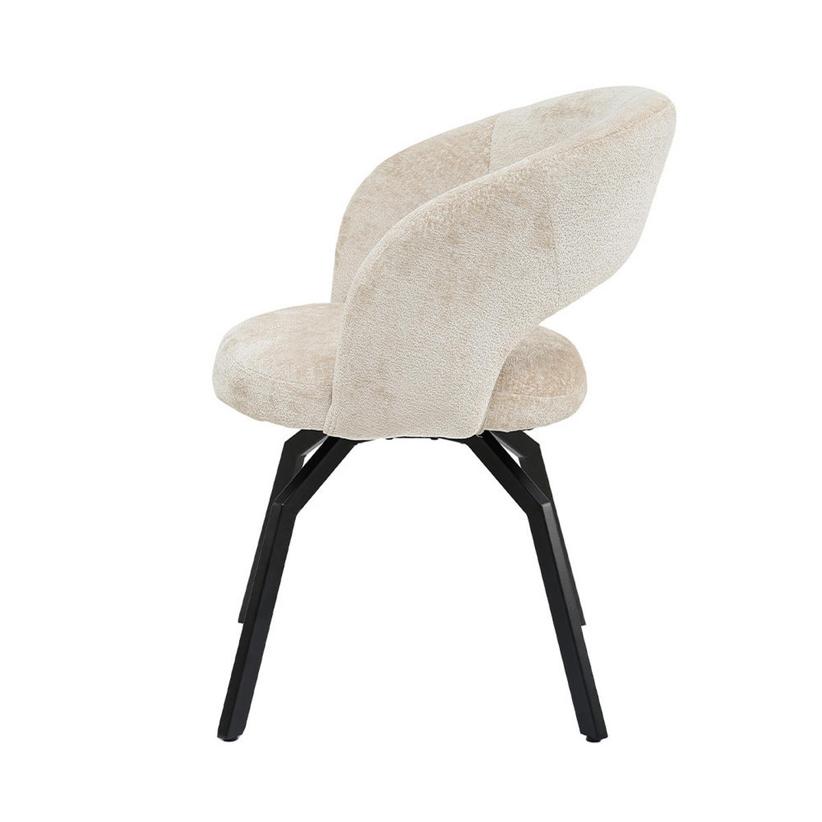 ESSZIMMERSTUHL Aranea Beige 63/62/81cm - Beige, Textil (62/81/63cm) - PTMD Collection