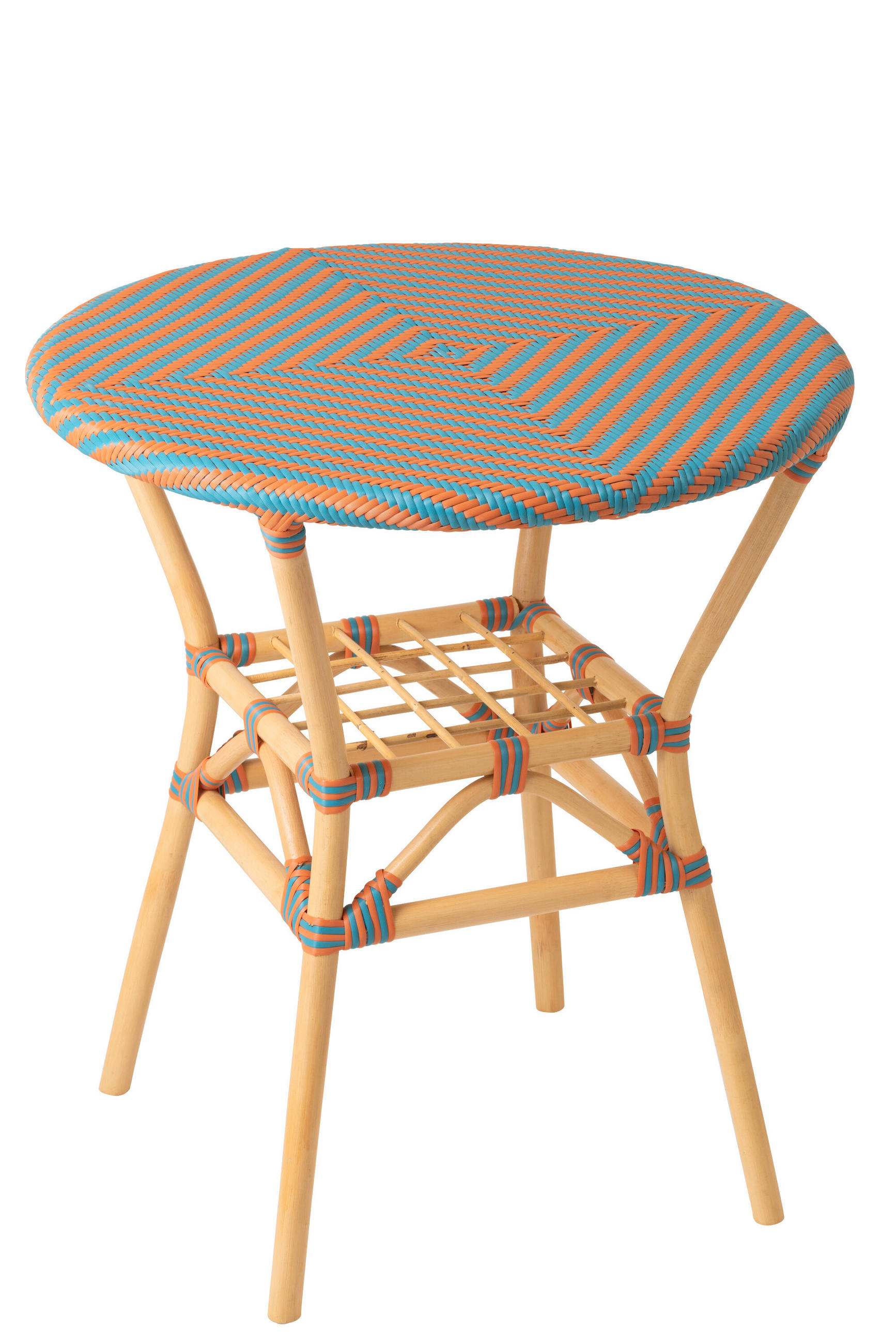 ESSTISCH GEO Orange - Orange, Naturmaterialien (70/70/75cm) - J-Line