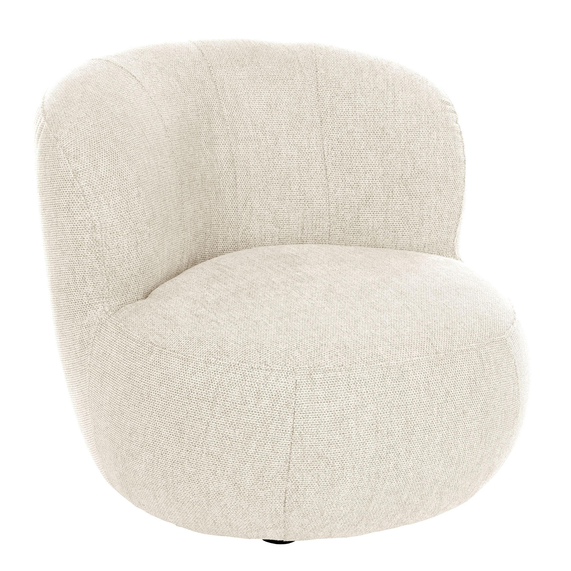 KINDERSESSEL Kayla Flachgewebe creme - Creme, Kunststoff (55/61/50cm) - 58aufmkessel