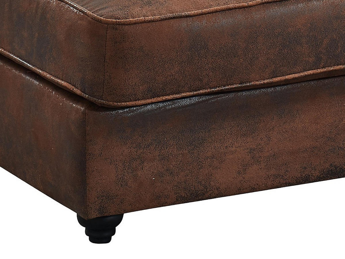 RECAMIERE ohne Schlaffunktion - 1 Person - stoff - braun Shirel - Braun, Textil (170/73/85cm) - Vente-Unique