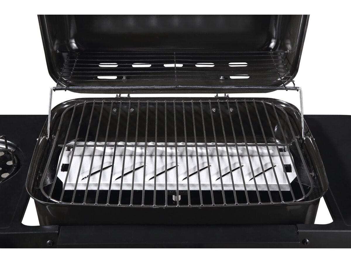 GASGRILL party 3 Schwarz - Grau, Metall (46/93/103cm) - Habitat Garten