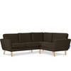 ECKSOFA-RECHTS TAGIO 3/4 Sitzer, braun - Braun, Buchenholz/Textil (220/181cm) - KONSIMO®
