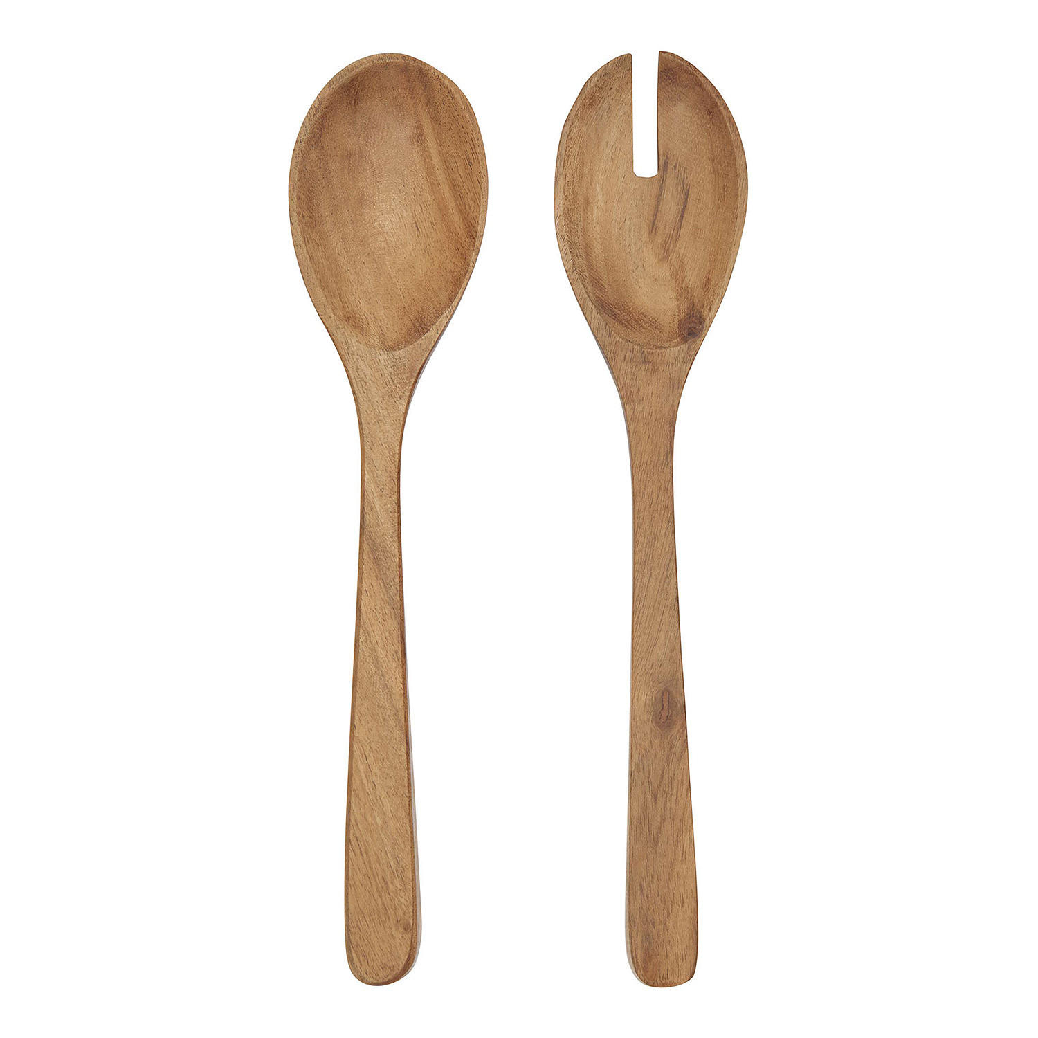 SALATBESTECK (2-teilig) Pure Kitchen - Braun, Holz (1cm) - Butlers