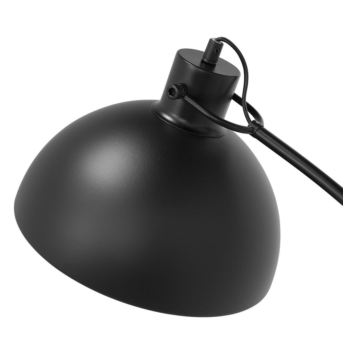 STEHLAMPE Dintel 25/25/155 cm - Schwarz, Metall (25/25/155cm) - Beliani
