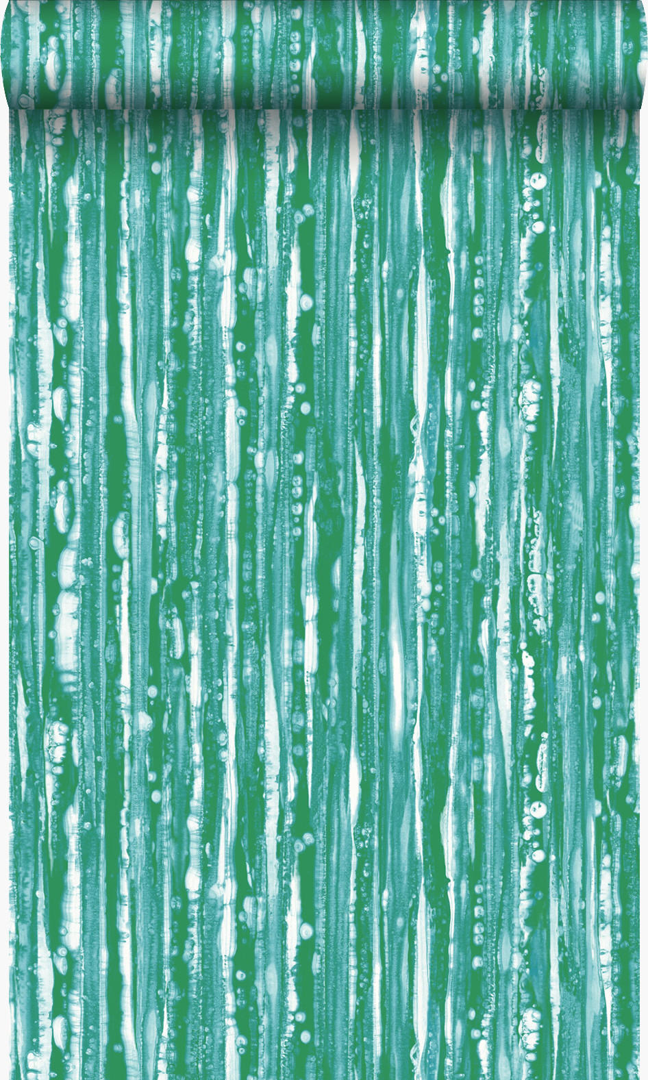 TAPETE Streifen 53 cm x 10.05 m - Grün, Papier (53/1000cm) - Origin Wallcoverings