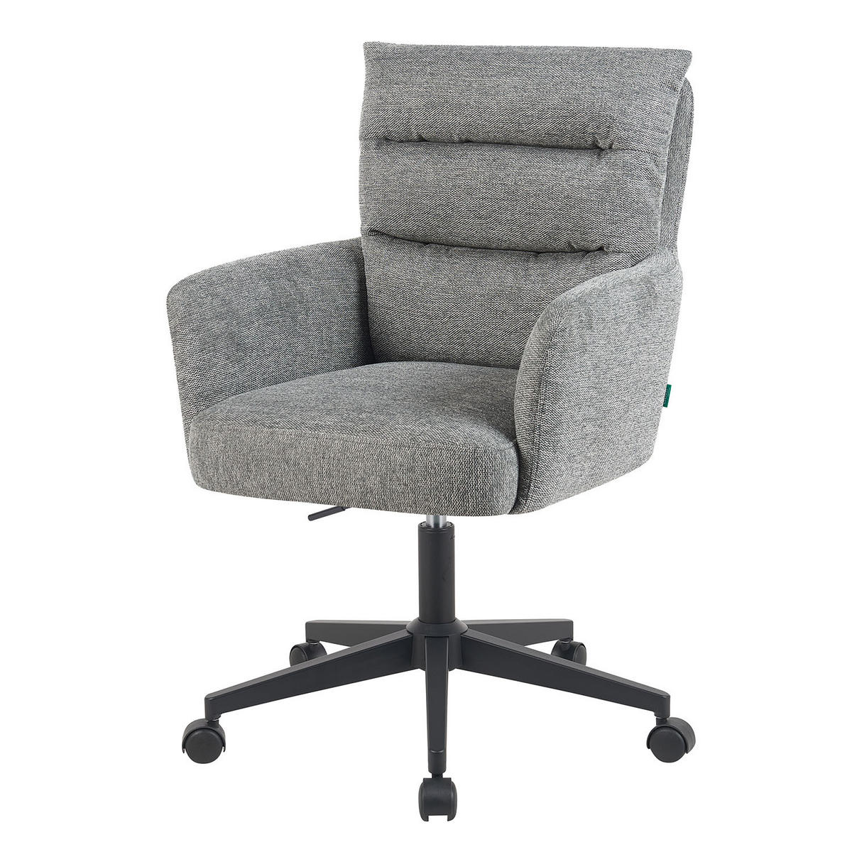 BÜROSTUHL Mika-Riko - Schwarz/Grau, Textil/Metall (59/91/66cm) - DUBI Möbel