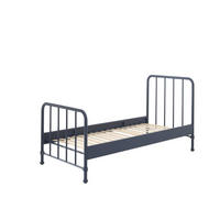 METALLBETT Kay 97x110x206 aus Metall in Blau matt - Blau, Metall (90/200cm) - 58aufmkessel