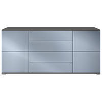 SIDEBOARD Rova Denim matt - Pastellblau, Holzwerkstoff (166.5/75.5/35cm) - Vladon