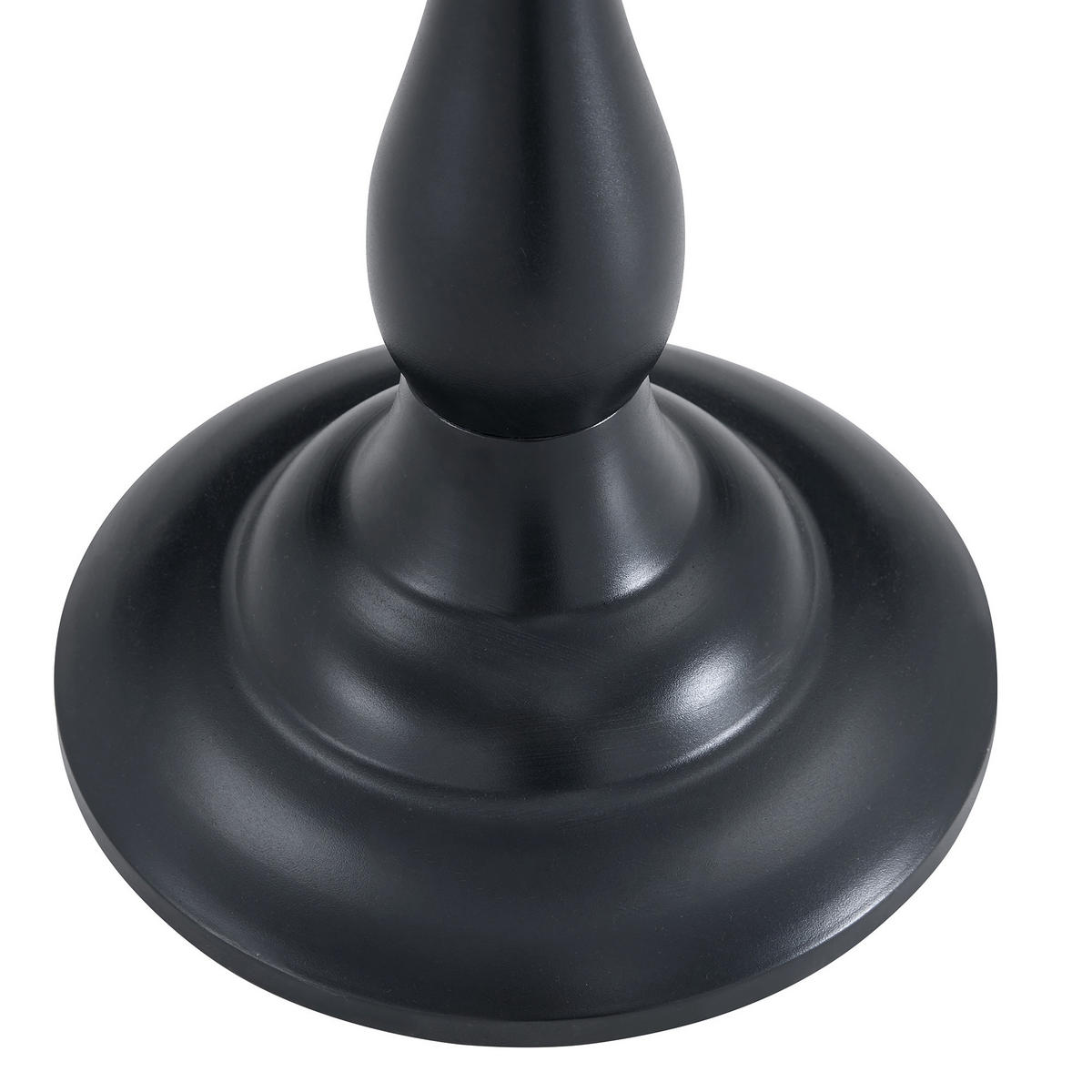 BEISTELLTISCH Rund Glas Modern Sofatisch Metallgestell Braun & Schwarz - Schwarz, Glas (50/50/51.5cm) - Urban Meuble