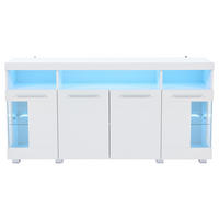 SIDEBOARD Weiß 140/40/70 cm - Weiß, Holzwerkstoff (140/70/40cm) - PANGIVO