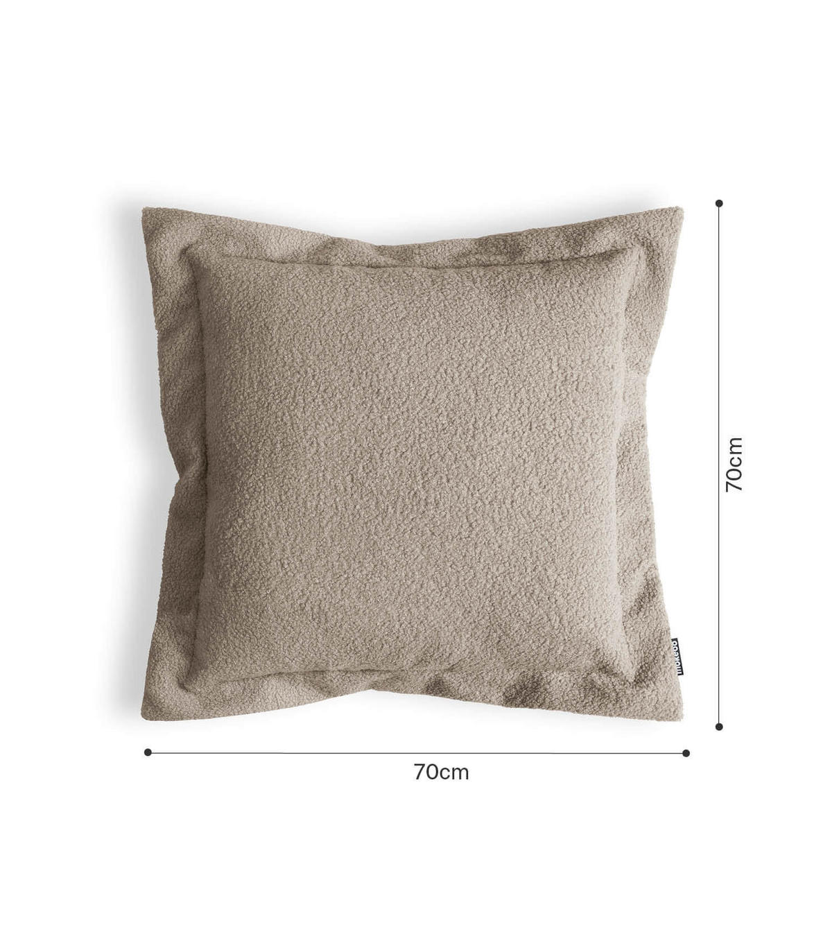 SOFAKISSEN Laze - Braun, Textil (70/8cm) - Mokebo