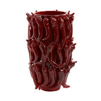 VASE Pepper Rot Ø26,5/39 cm - Rot, Keramik (39cm) - Light & Living
