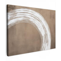 LEINWANDBILD Farbe - Braun - Japandi Wandbilder 80x60 cm - Kupferfarben, Textil (80/60cm) - MuchoWow