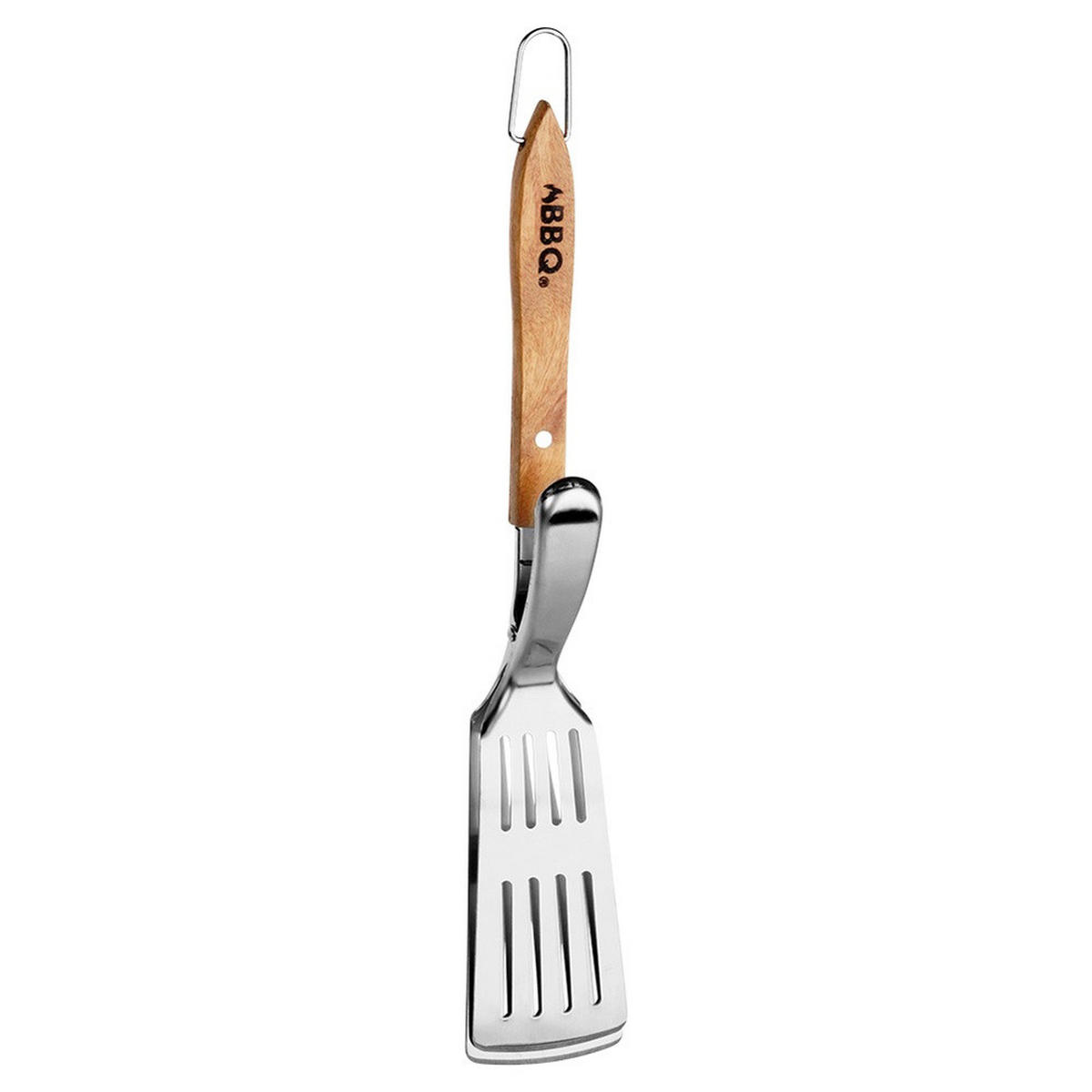GRILLWENDER/ZANGE 2-in-1 Edelstahl 40 cm Silberfarben - Silberfarben, Metall (40cm) - BBQ Collection