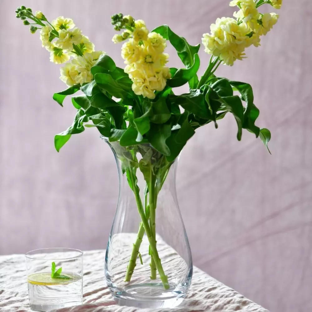 BLUMENVASE, 1 Stk., 27 cm, Handgemacht - Transparent, Glas (14.2/27cm) - Krosno Glass