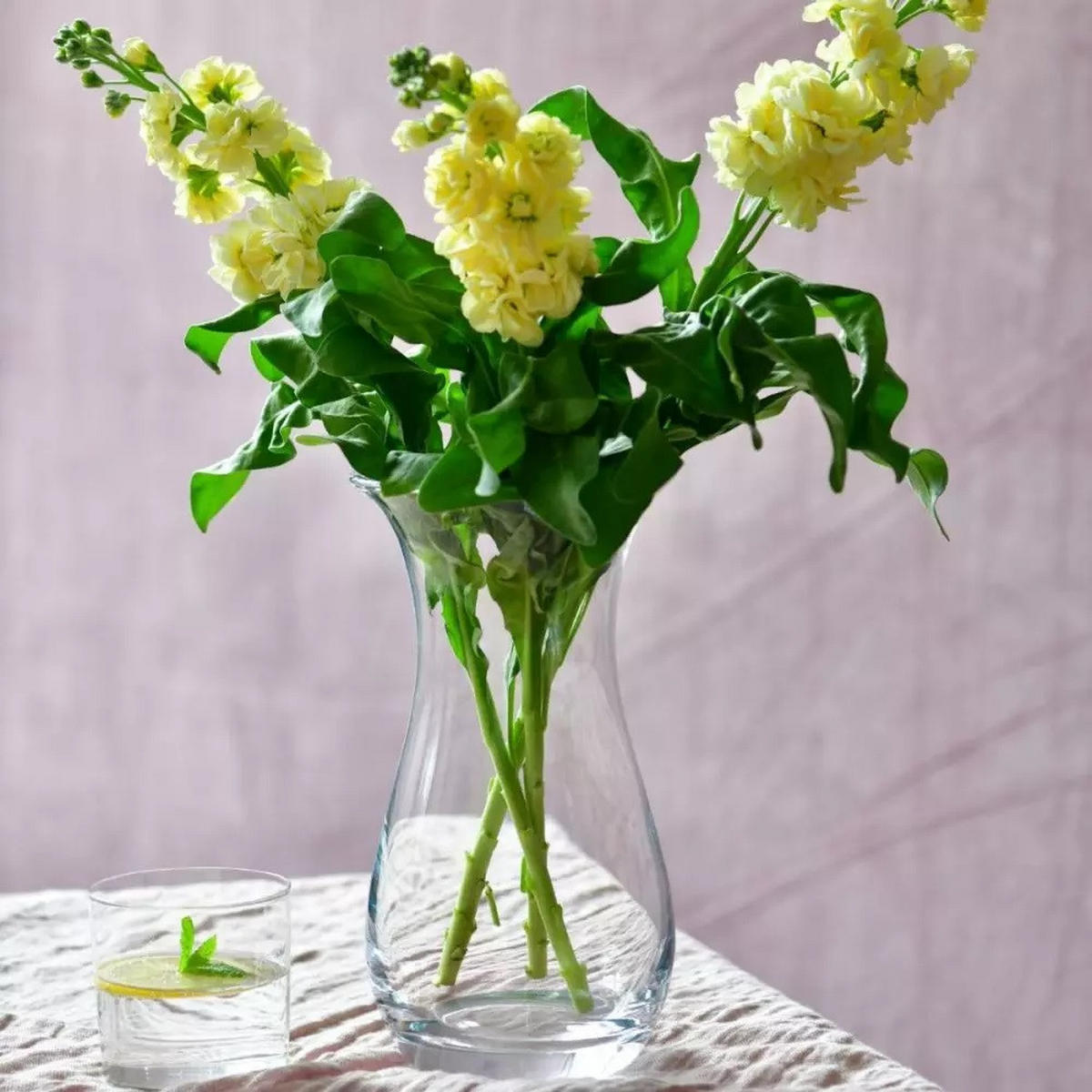 BLUMENVASE, 1 Stk., 27 cm, Handgemacht - Transparent, Glas (14.2/27cm) - Krosno Glass