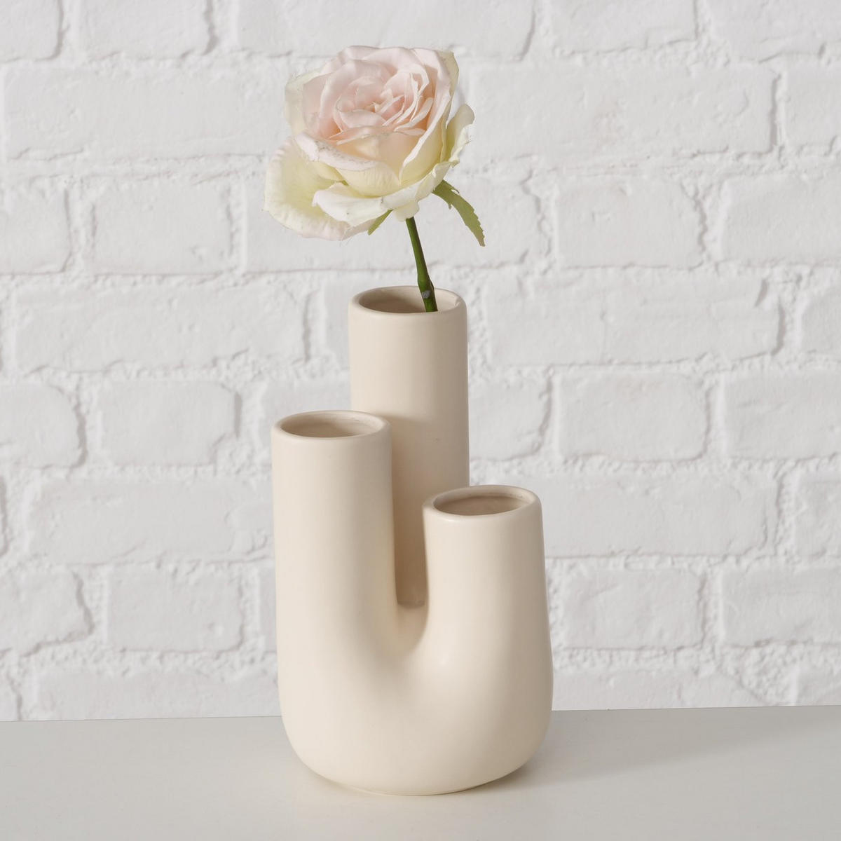 VASE Astory H. 30 cm - Beige, Keramik (20cm) - Boltze Home