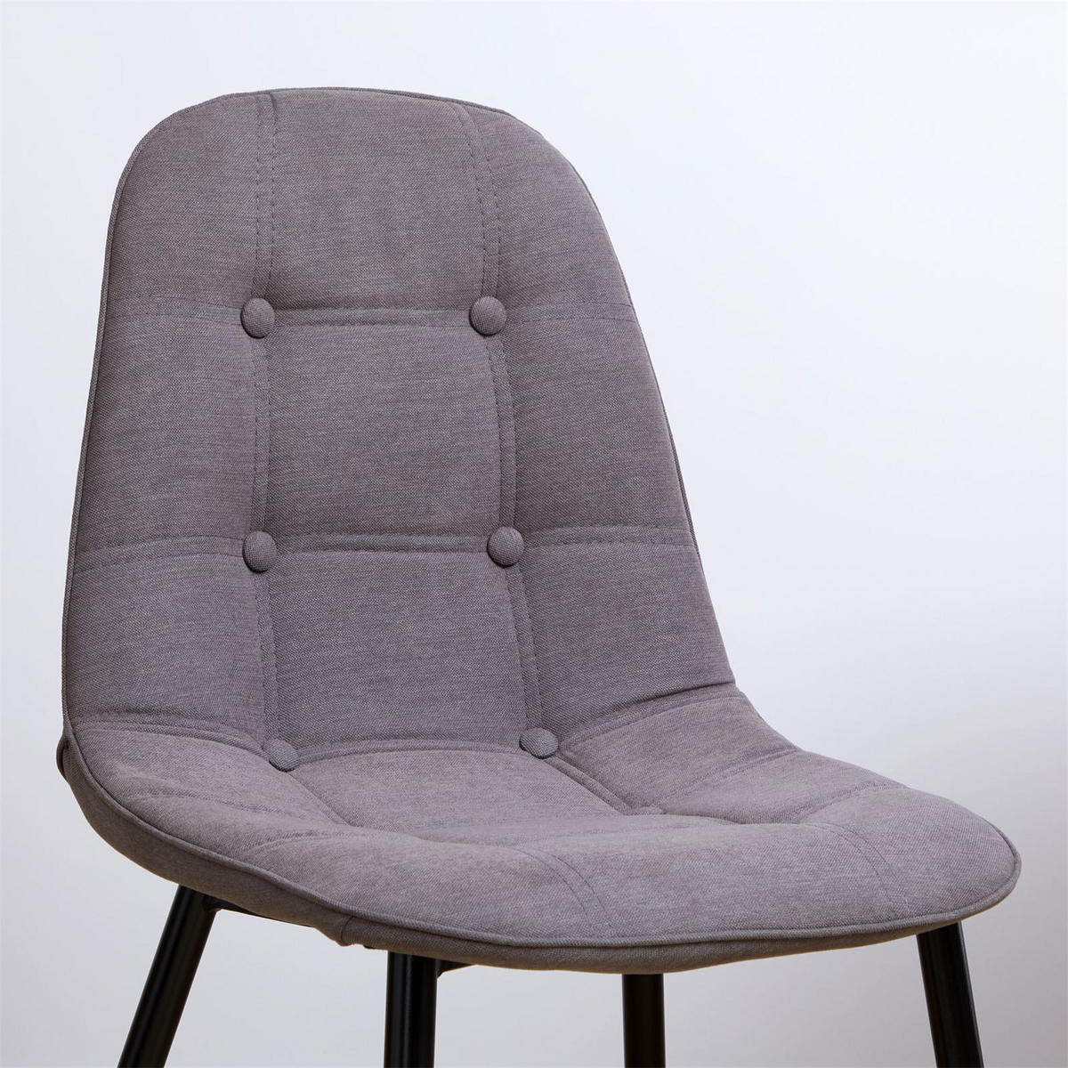 ESSZIMMERSTÜHLE ALVARO 4ER-SET - Grau, Textil (47/84/51cm) - IDIMEX