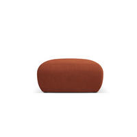 POUF Molino aus strukturiertem Stoff orange - Orange, Textil (75/36/75cm) - Micadoni