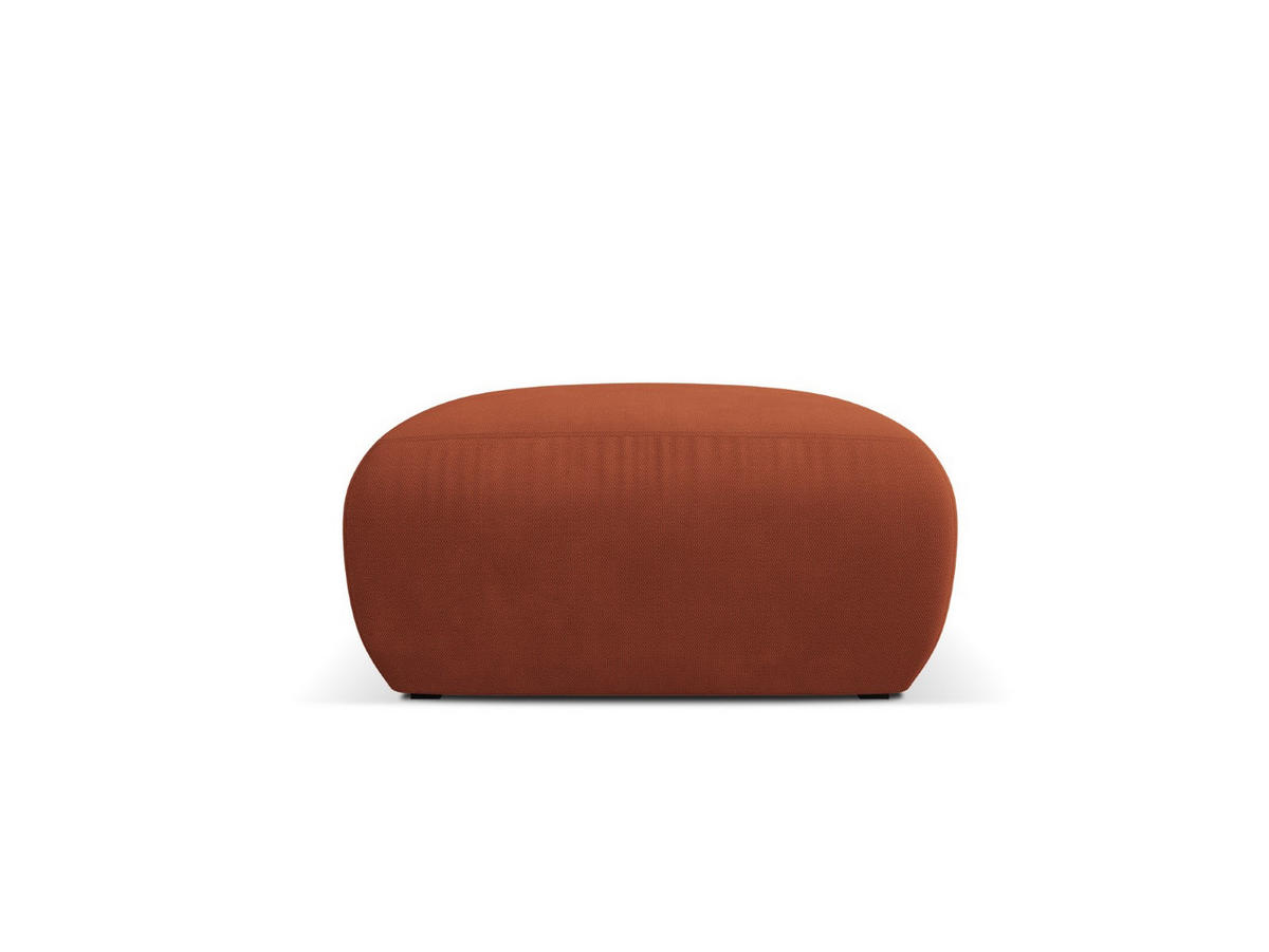 POUF Molino aus strukturiertem Stoff orange - Orange, Textil (75/36/75cm) - Micadoni
