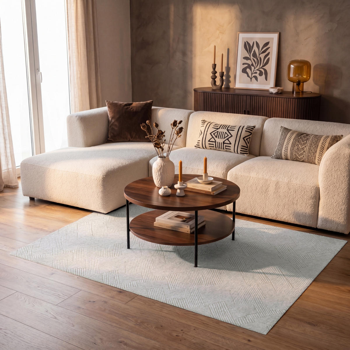KOBERCE - Textúra - abstraktná - béžová - 150x90 cm - béžová, textil/plast (150/0.4cm) - OnlyWow