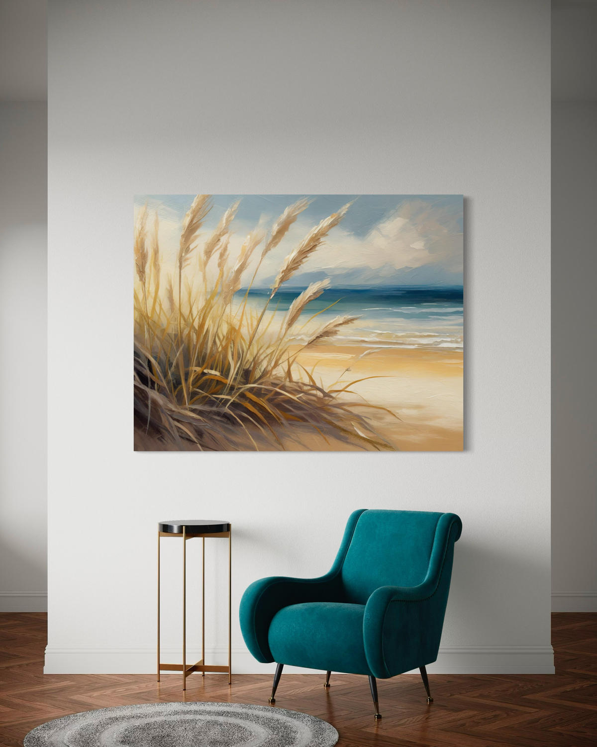 WANDBILD strand natur landschaft - Beige, Textil (60/40cm) - Feeby