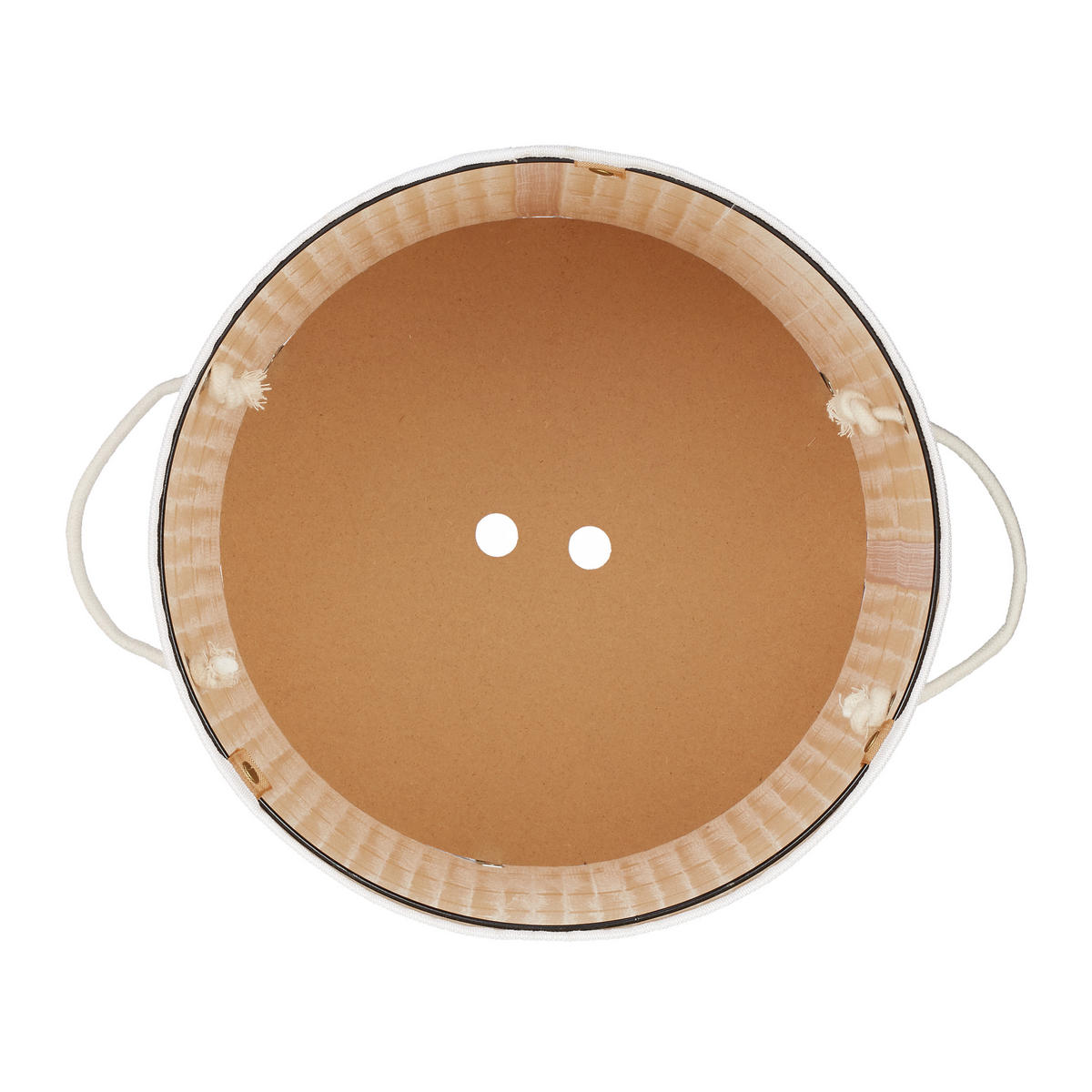 WÄSCHEKORB - Weiß, Holz/Textil (40/63/40cm) - Relaxdays