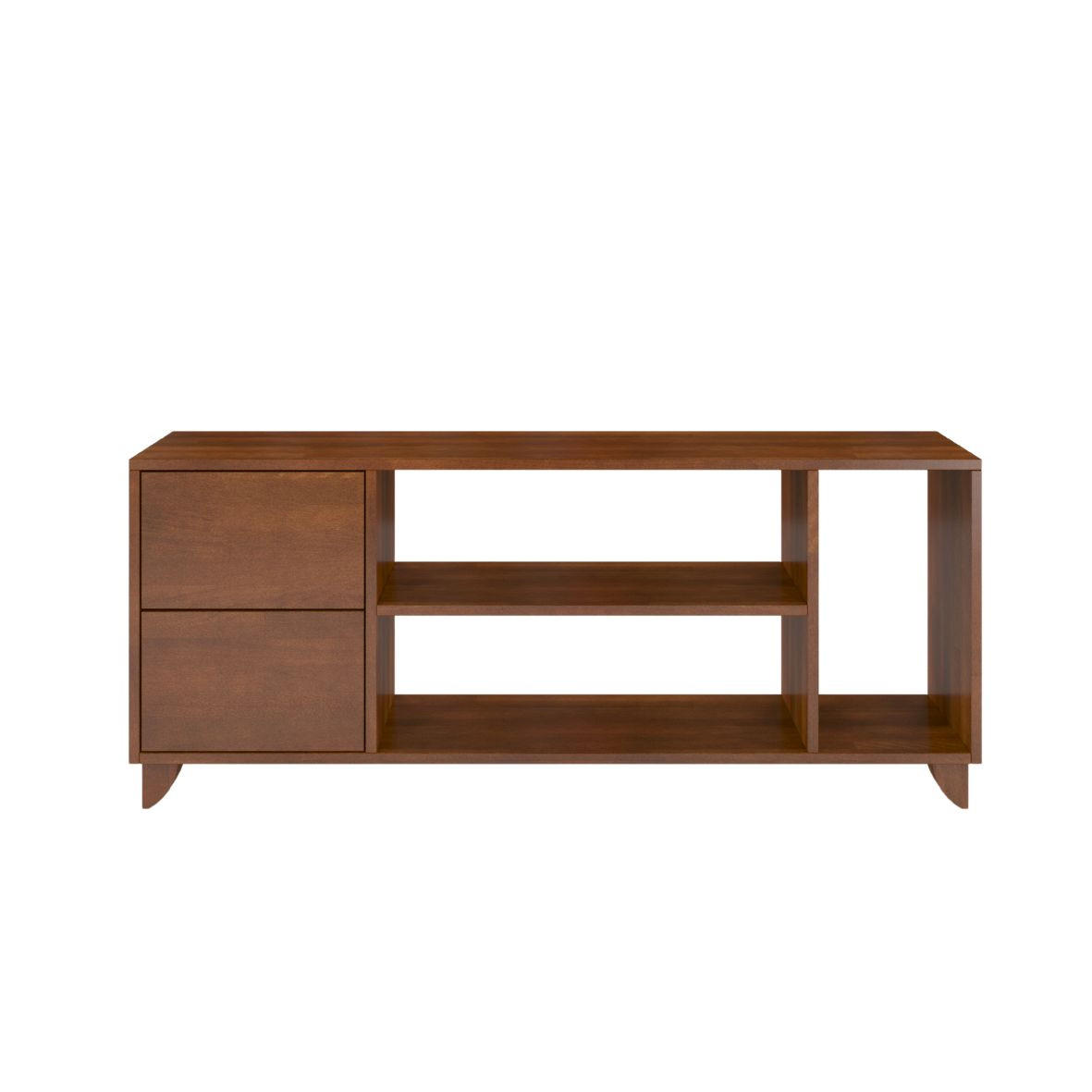 Visby Massivholz-Tv-Schrank Walnuss 140x57.4x45 cm