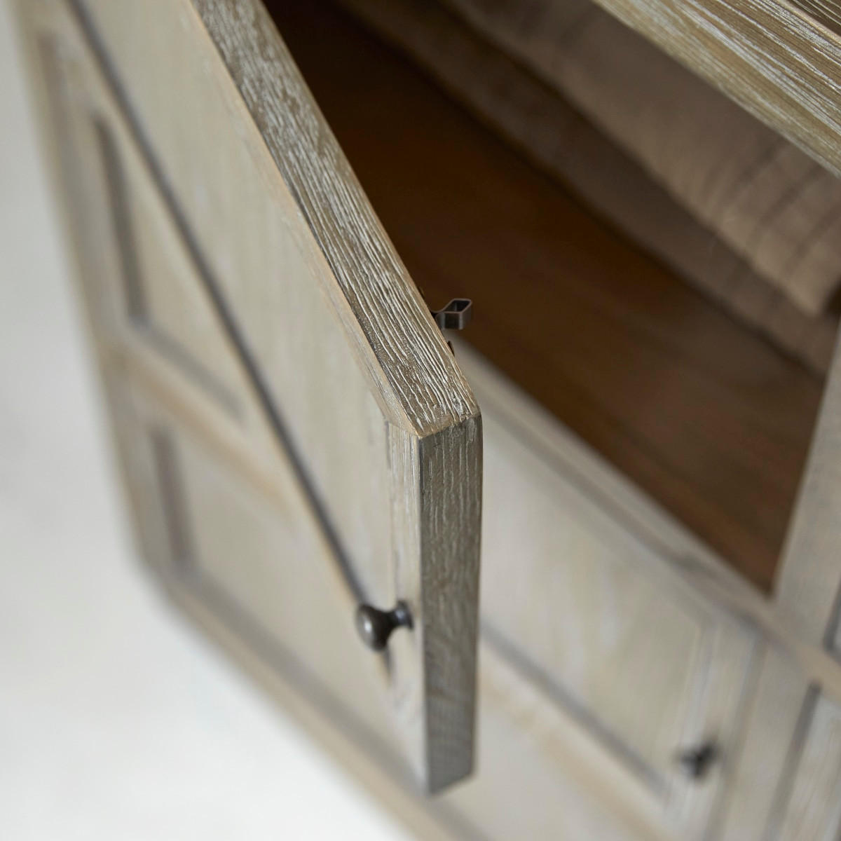 SIDEBOARD Pablo Grau aus Eiche - Grau, Holz (220/100/50cm) - Tikamoon