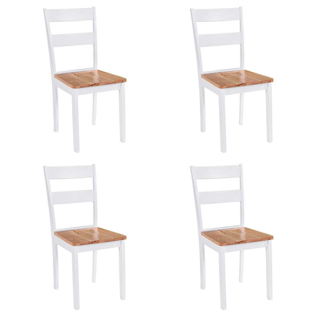 vidaXL Esszimmerstühle Weiß 48x89x40.5 cm
