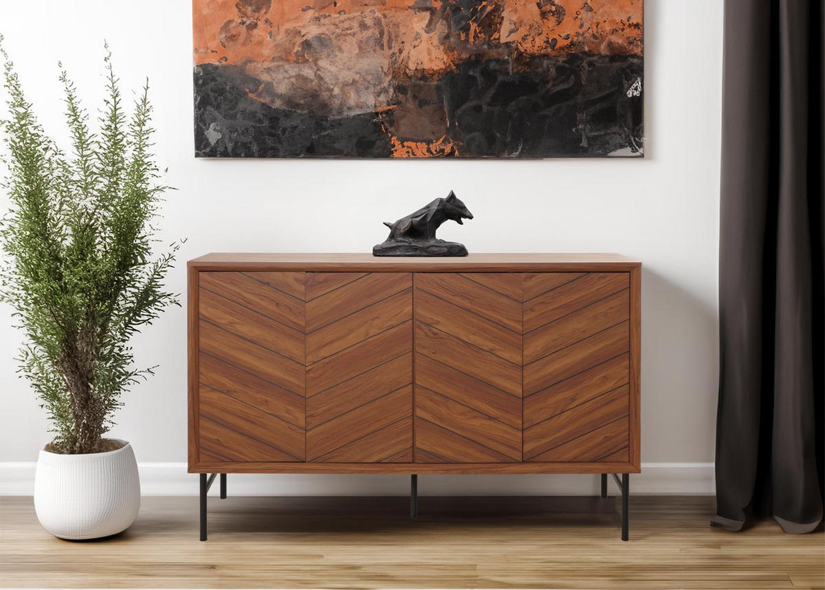 SIDEBOARD Braun - Braun, Holz (151/94/40cm) - MCW