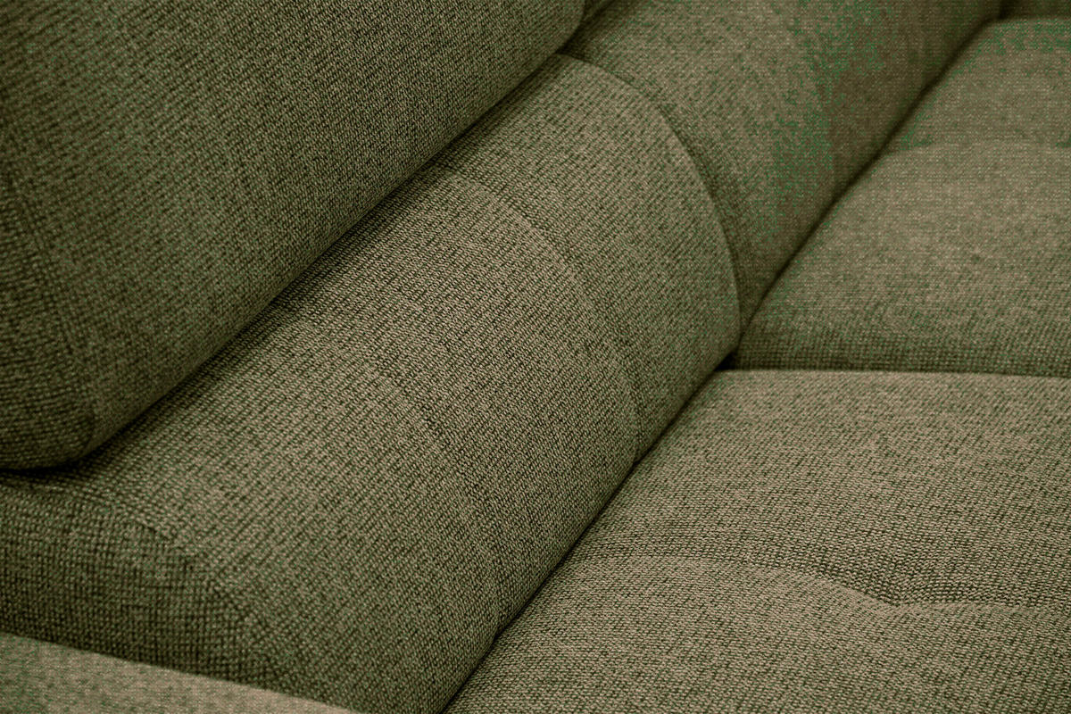 ECKSOFA FIERO 5-Sitzer, olivgrün - Schwarz/Olivgrün, Holzwerkstoff/Textil (290/228cm) - Courtois Laville