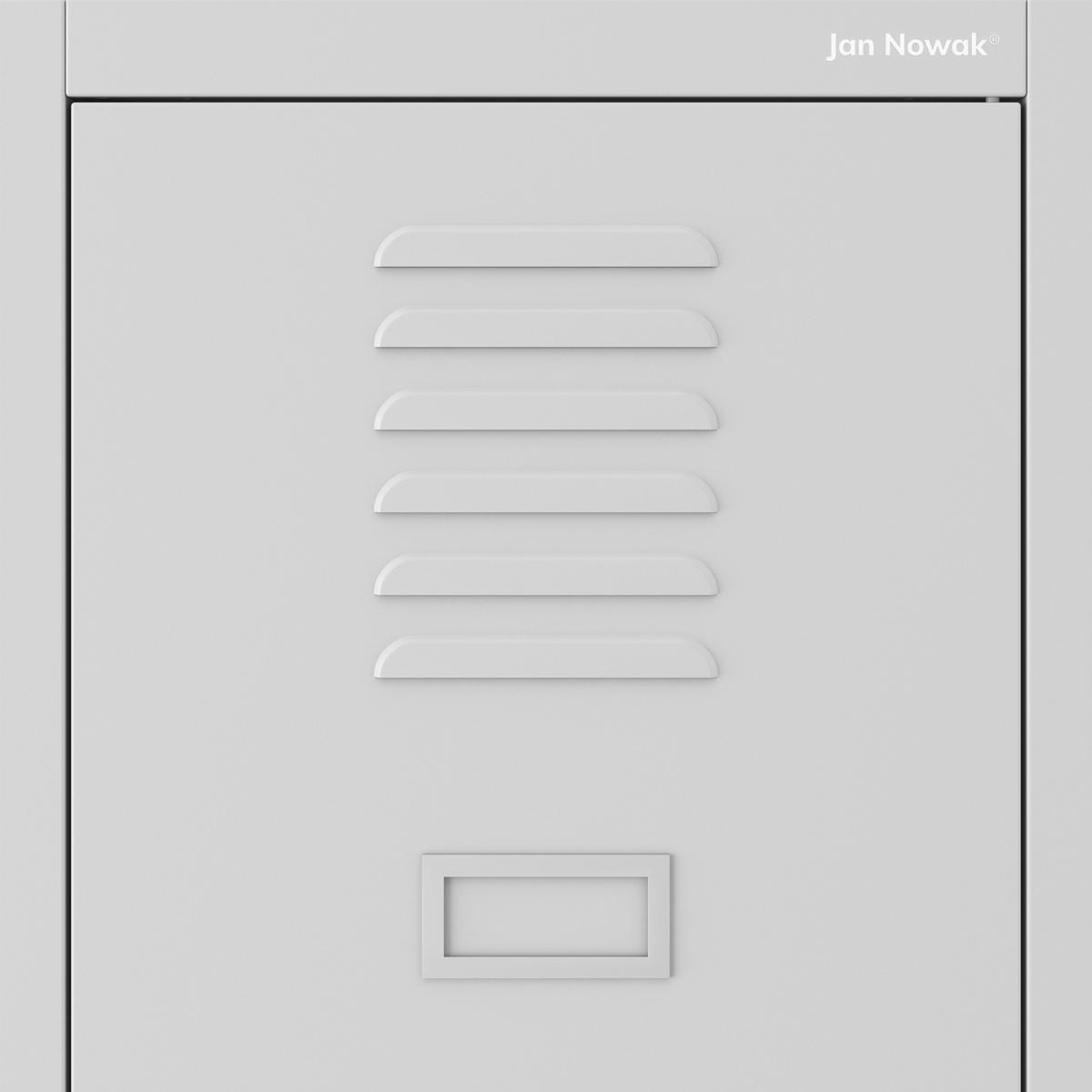 UMKLEIDESCHRANK KACPER - Grau, Metall (80/180/50cm) - Jan Nowak
