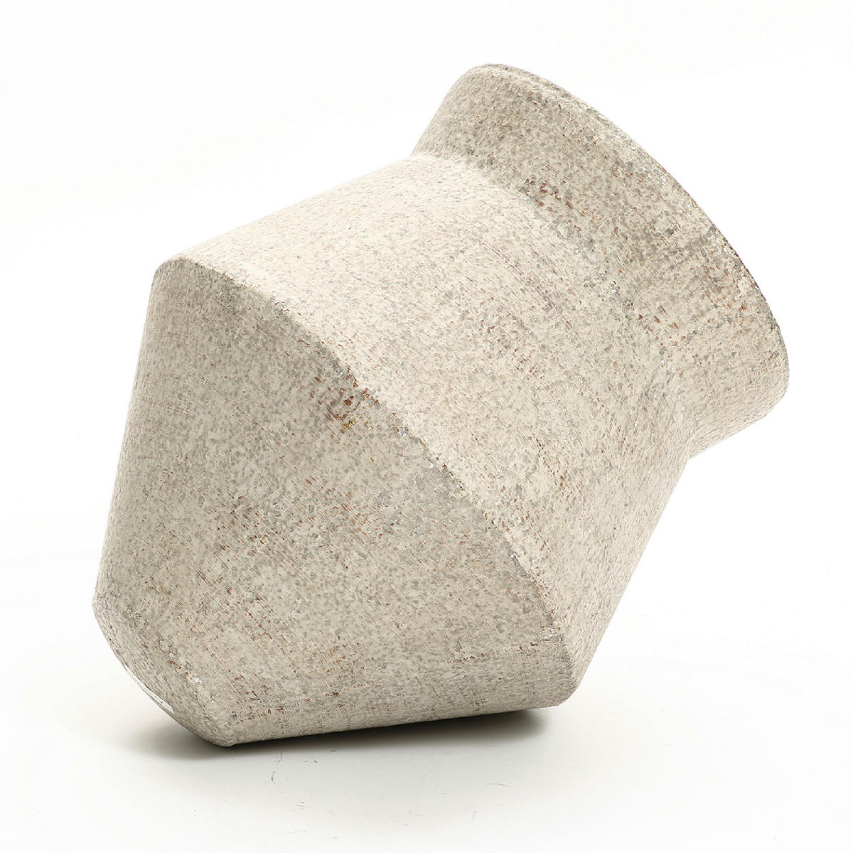 BLUMENTOPF Set 2er aus Eisen, Durchmesser 31& 25cm - Beige, Metall (40/62/40cm) - Hometopia
