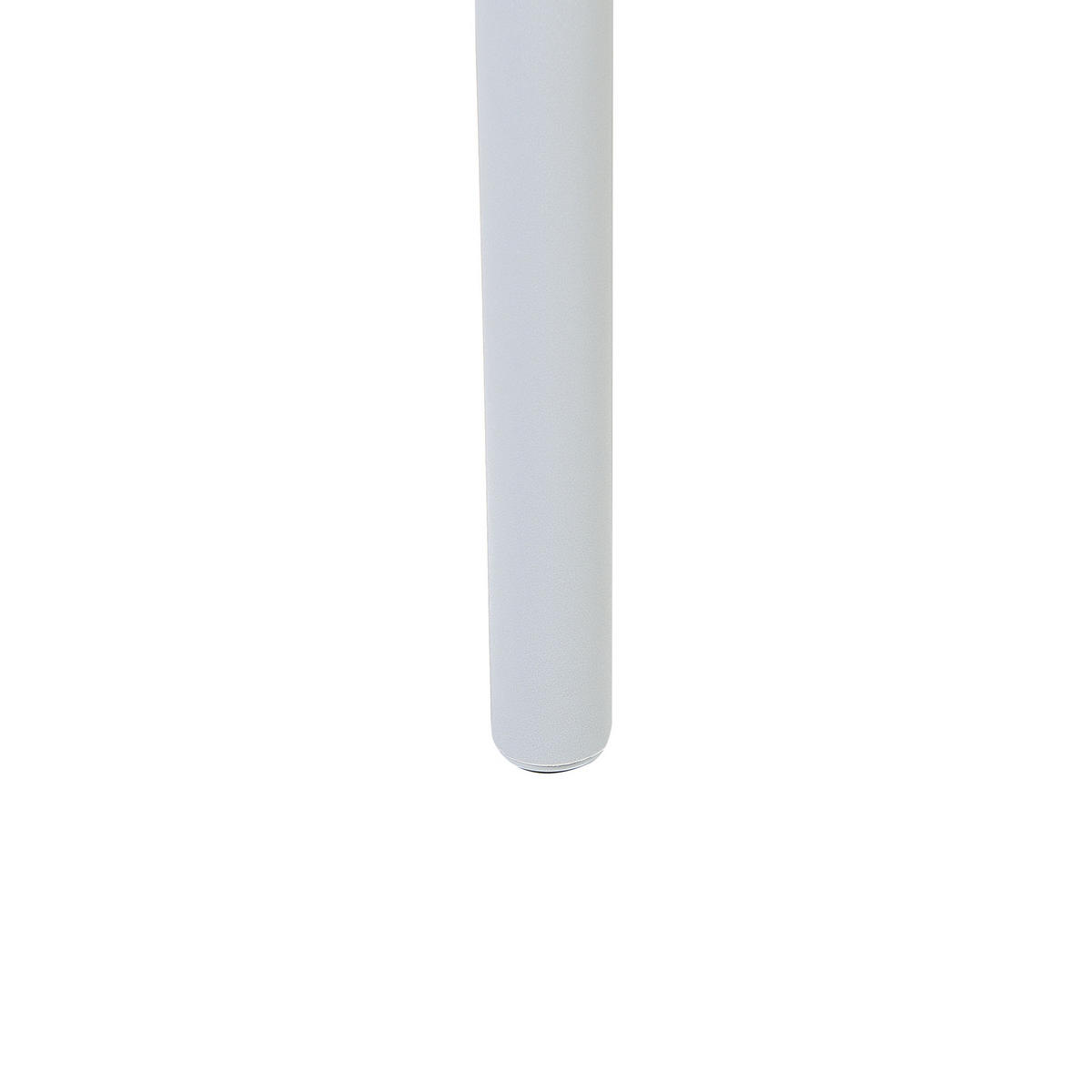 GARTENSTUHL 4er-Set Kunststoff hellgrau Pesaro - Grau, Kunststoff (58/84/45cm) - Beliani