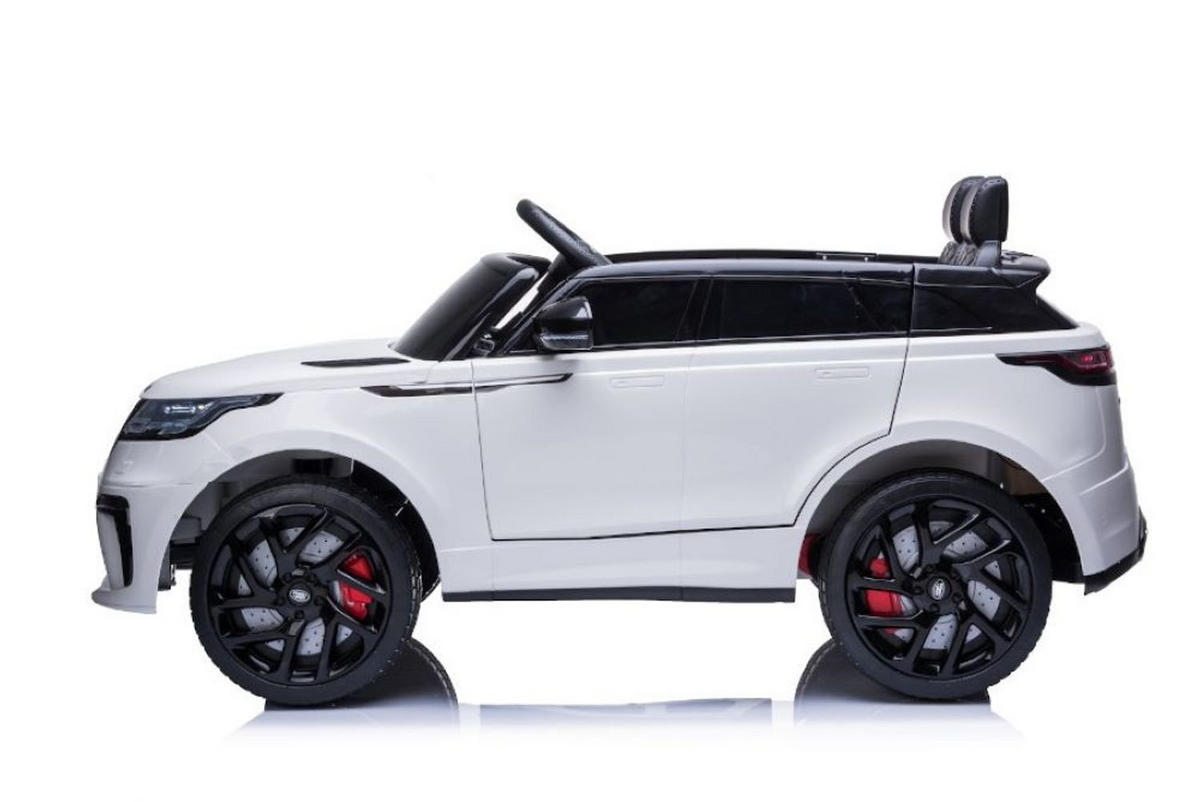 KINDER ELEKTROAUTO Range Rover Velar weiß EVA-Reifen, LED-Scheinwerfer, Musikfunktion, Batterieanzeige - Weiß, Kunststoff (108/61/50cm) - Es-Toys
