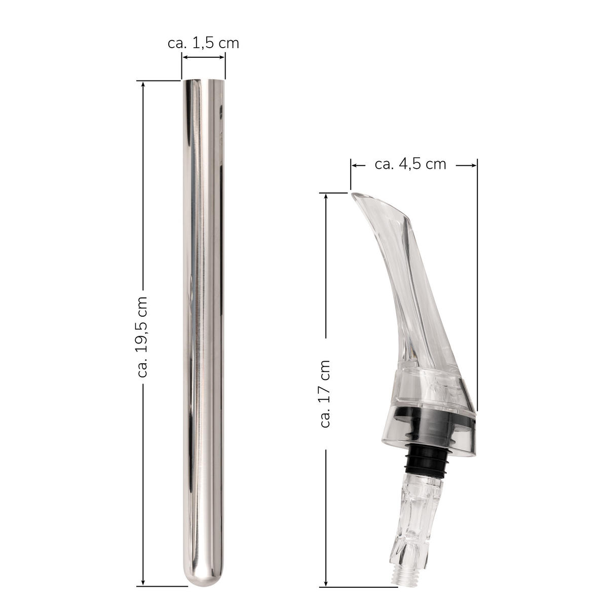 WEIN-AUSGIEßER, transparent - Transparent, Kunststoff (4/34.5/4cm) - bremermann