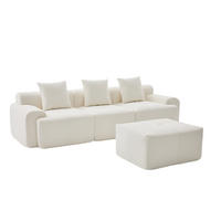 ECKSOFA 97/100/68 cm Beige aus Kordstoff mit modularer Kombination - Beige, Textil (100/97cm) - OKMYHOME