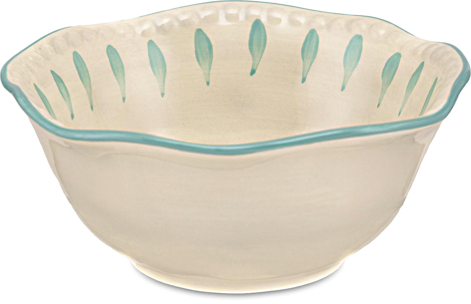 BEILAGENSCHALE Domitilla Aqua Grün - Multicolor, Keramik (15cm) - Rose & Tulipani