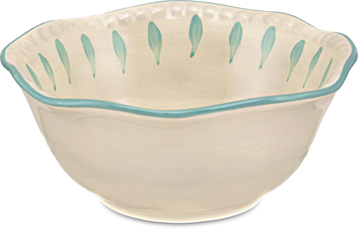 BEILAGENSCHALE Domitilla Aqua Grün - Multicolor, Keramik (15cm) - Rose & Tulipani