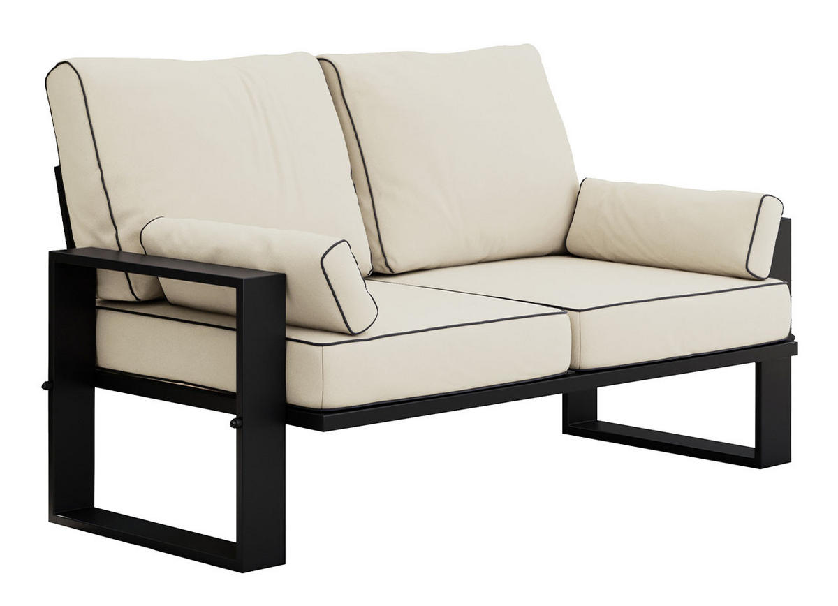 LOUNGESOFA Elba 2 Sitzer - Beige - Beige, Textil (150/90/87cm) - MKS