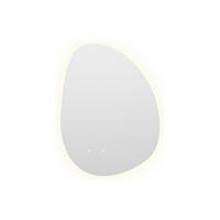 BADSPIEGEL - 60cm x 3.7cm - Spiegelglas - transparent - INACIA - Transparent, Glas (60/80/3.7cm) - Vente-Unique