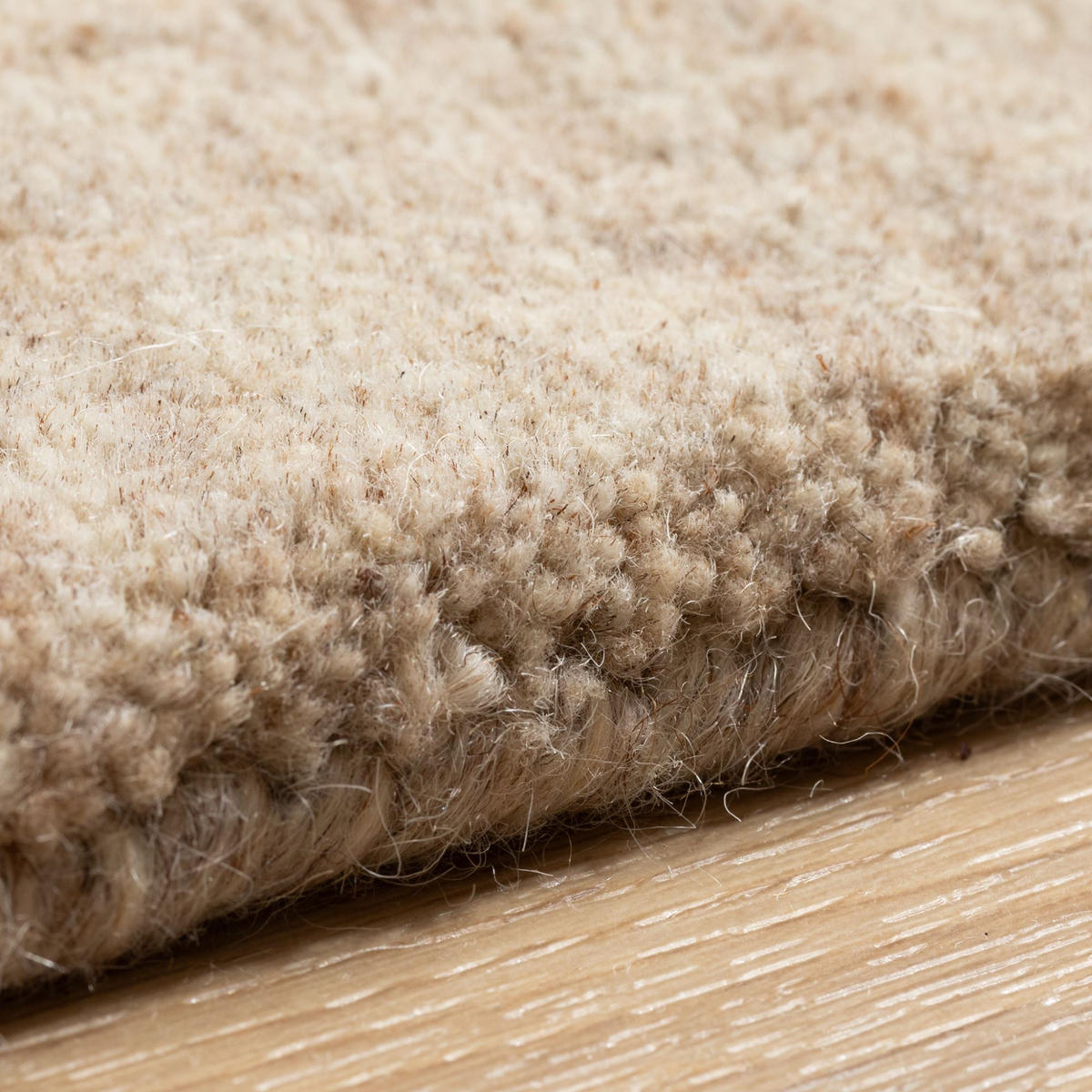 WOLLTEPPICH 90/160 cm Pali - Beige, Naturmaterialien (90/160cm) - Steffensmeier